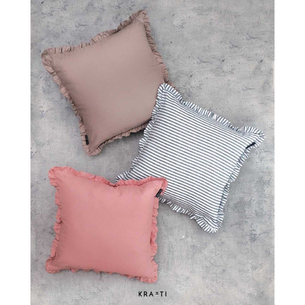 Bantal Sofa / Bantal 45x45 / Sarung Bantal Sofa / SERENA FRILL / Bantal