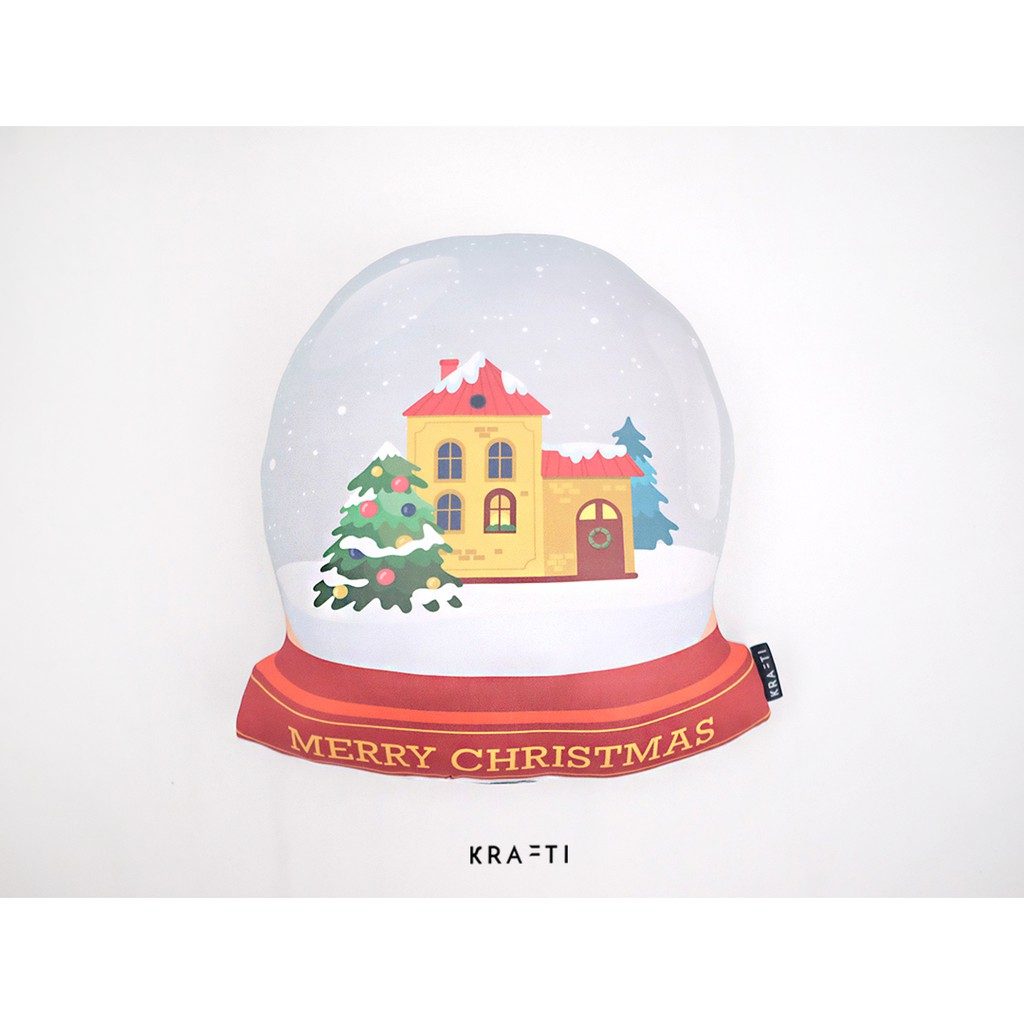 Bantal Boneka Natal / Bantal Boneka Snow Ball