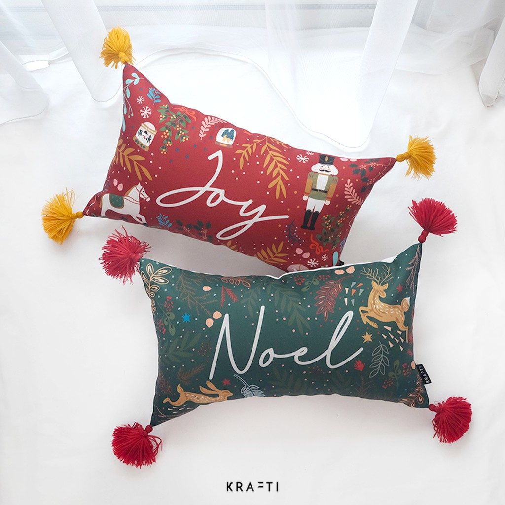 Basha Ex Bundling - hampers natal / bantal 30x50 / kantong lipat / natal