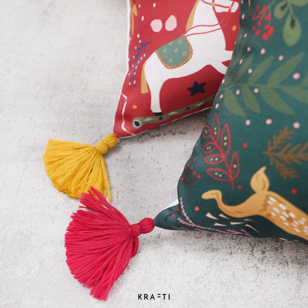 Basha Ex Bundling - hampers natal / bantal 30x50 / kantong lipat / natal