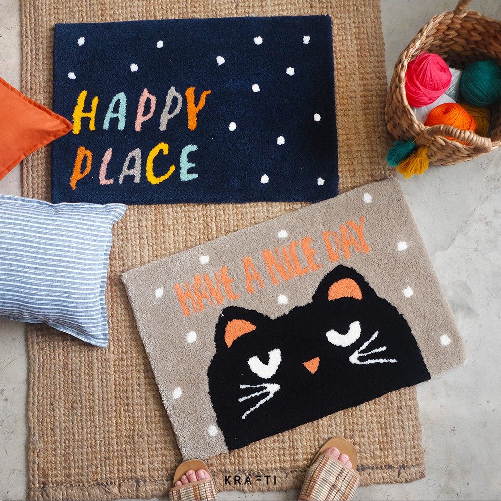 Grumpy Cat Door Mat (Keset Kamar) 40x60cm
