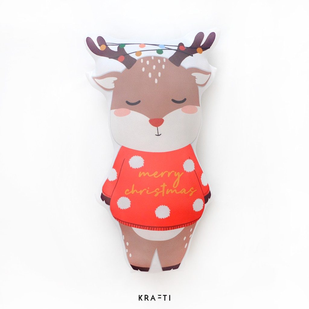 Bantal Boneka / Boneka Natal / Bantal Natal / Bear / Rudolph / Corgi