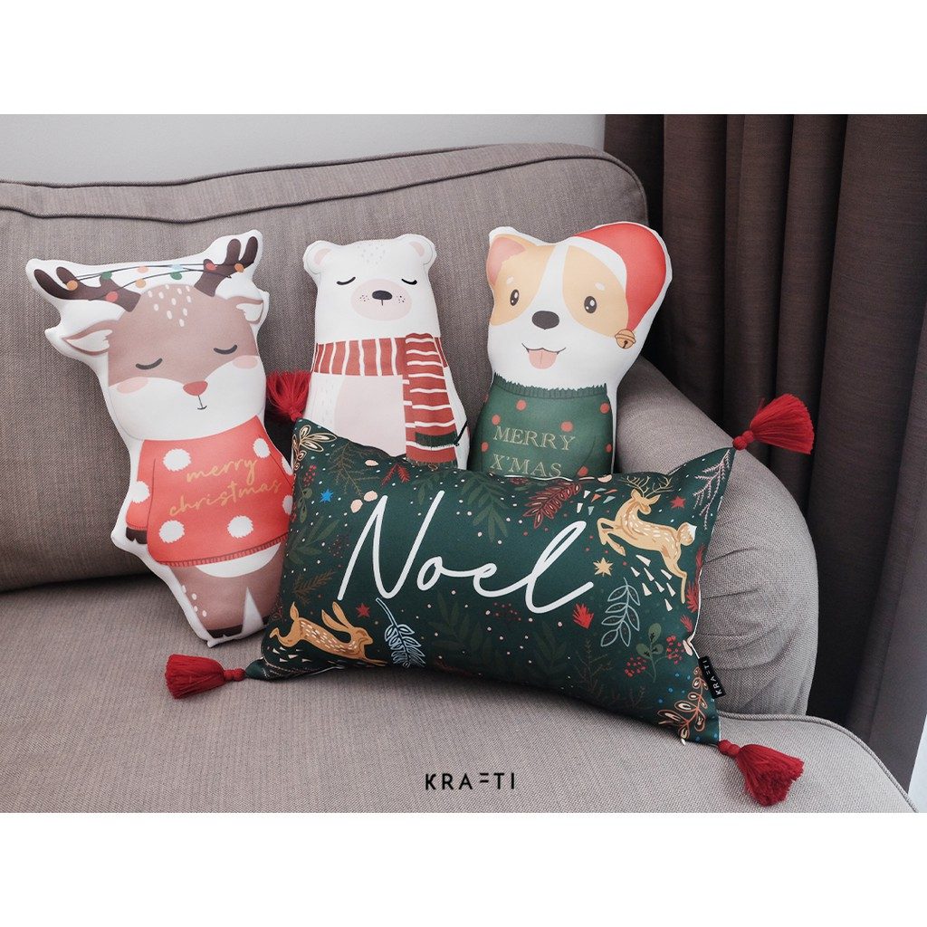 Bantal Boneka / Boneka Natal / Bantal Natal / Bear / Rudolph / Corgi