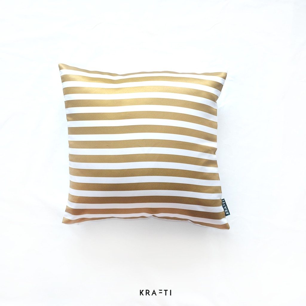 Bantal Natal / Bantal Sofa 40x40cm / Gold Stripes Series
