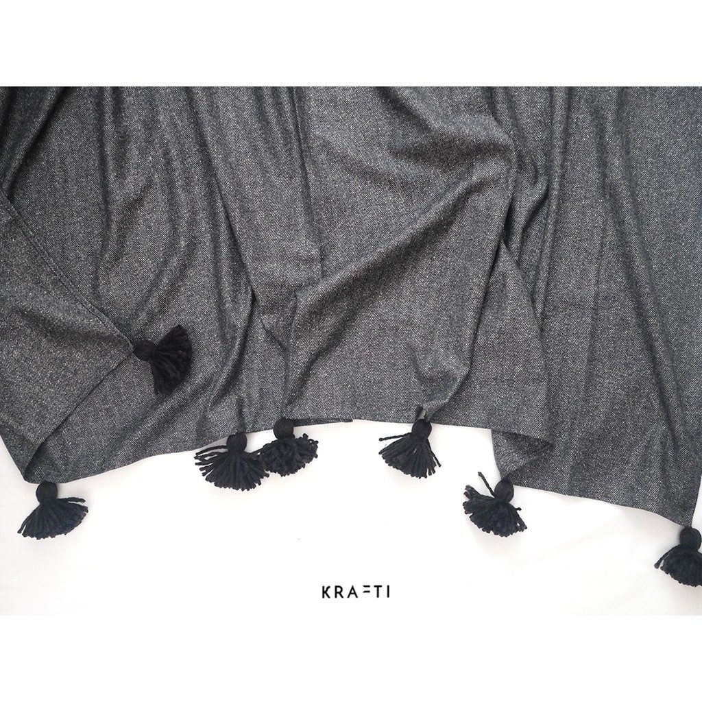 Selimut Sofa / Selimut Traveling / Selimut Soft Herringbone Wool
