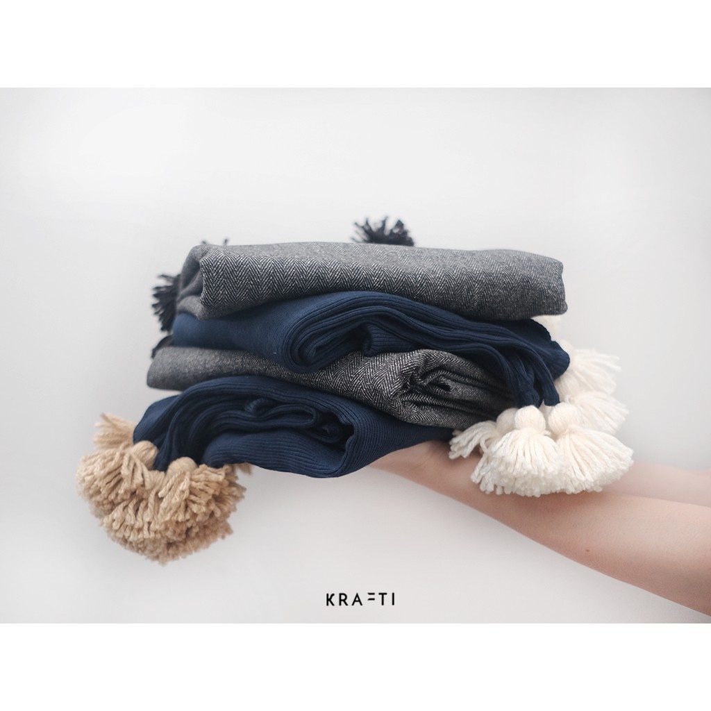 Selimut Sofa / Selimut Traveling / Selimut Soft Herringbone Wool