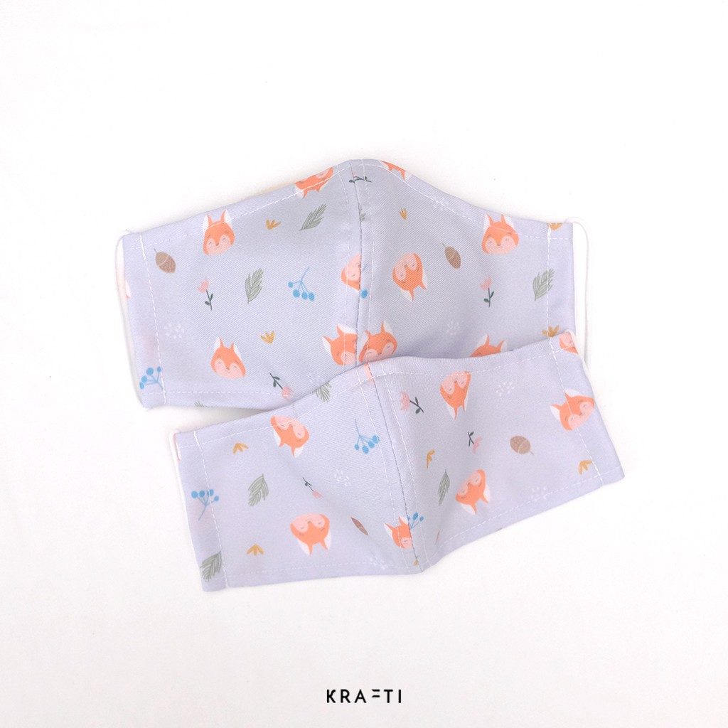 Masker Kain / Masker katun / Masker Anak / Masker 2 ply dengan filter
