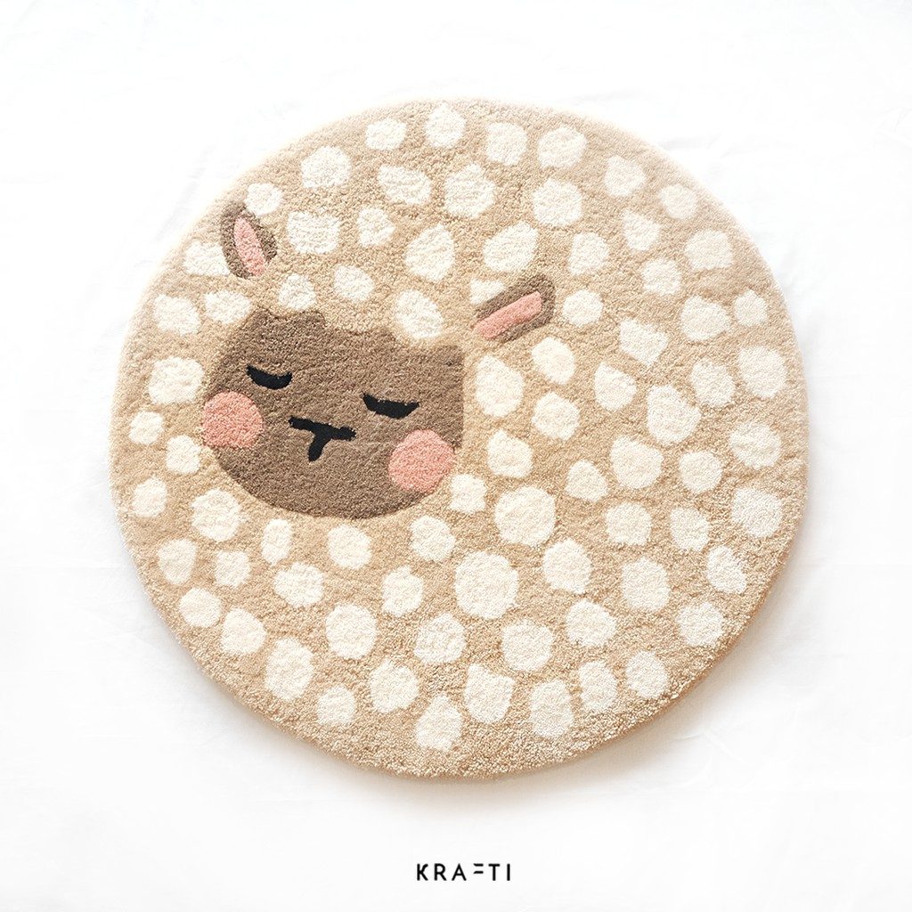 Karpet Kamar Anak / Motif Domba / Sheep / Mini Rugs