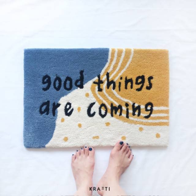Keset Kamar Good Things Are Coming Doormat 40x60cm