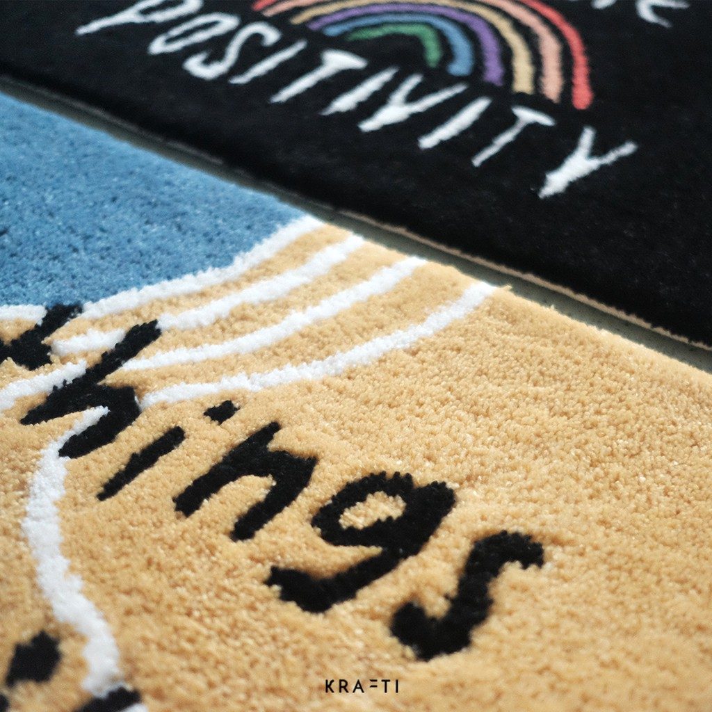 Hello Half Round Door Mat (Keset Kamar)