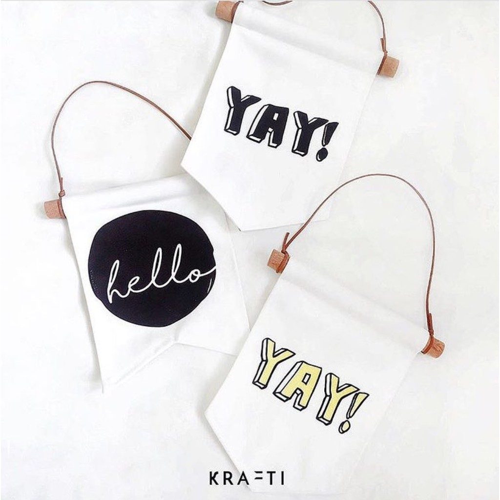 YAY Yellow Mini Flag (Bendera Mini Dekorasi Kamar Anak)