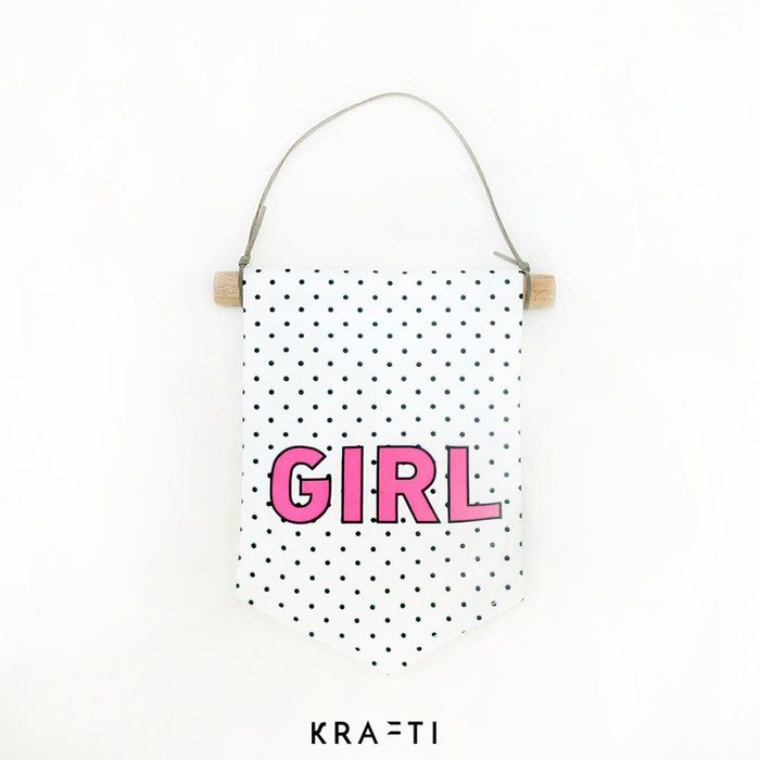 Girl Mini Flag (Bendera Mini Dekorasi Kamar Anak)