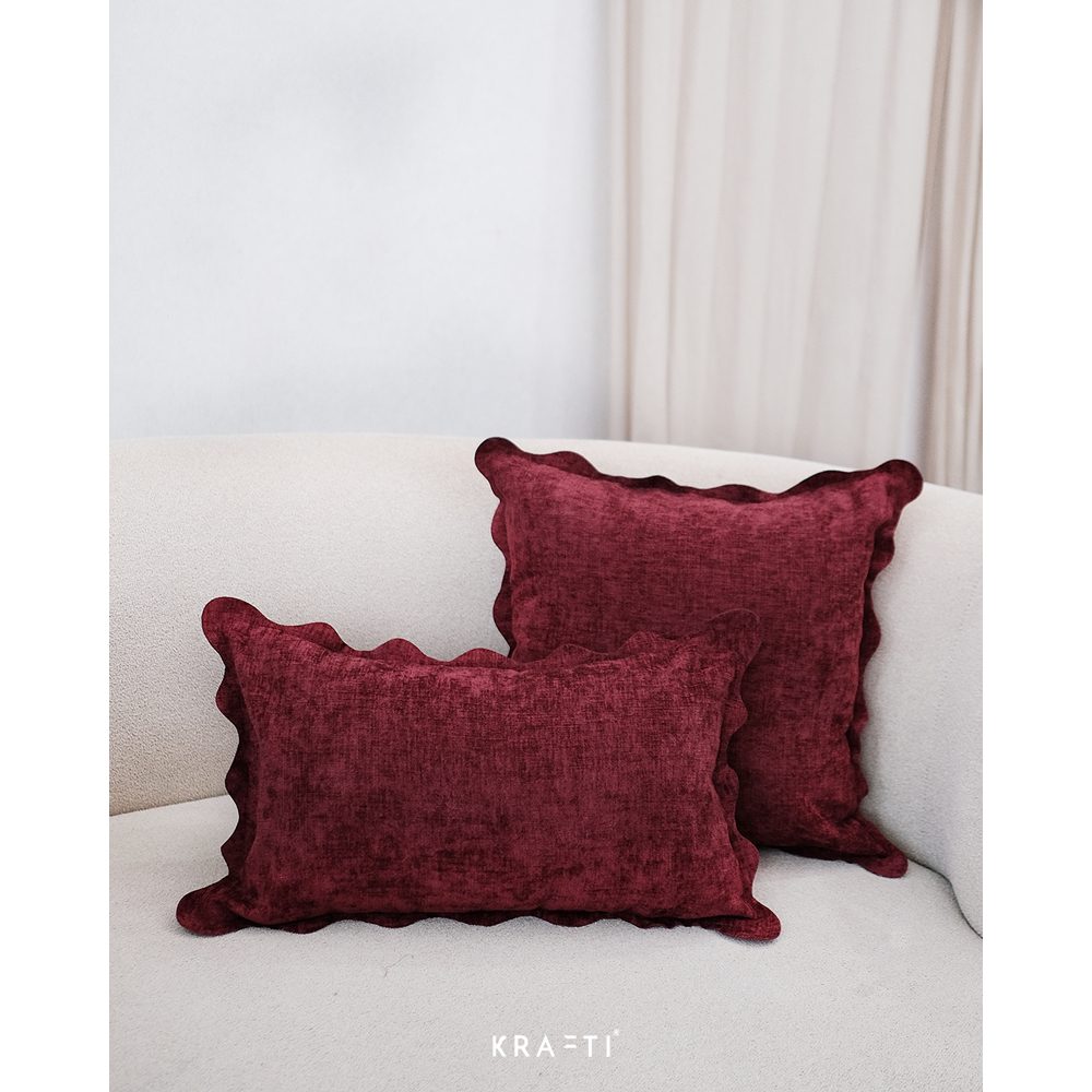 Scallop Pillow / Bantal Sofa / Bantal 30x50 cm / Bantal 45x45 / Sarung Bantal Sofa / Bantal Premium