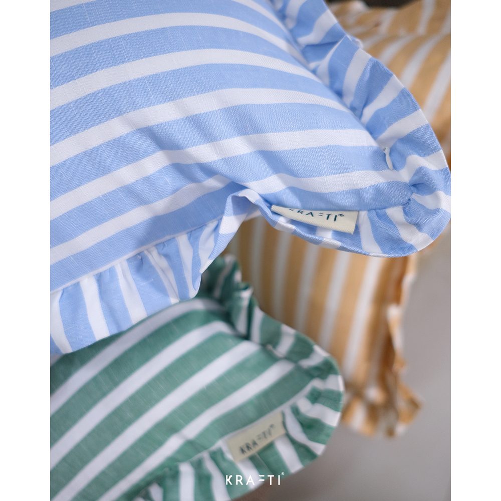 KRAFTI PROJECT AND LIVING - SUMMER Pillow / Bantal Sofa / Bantal 30x50 / bantal 45x45 / Bantal Ruang Tamu / Bantal Villa / Bantal Garis / Stripes Pillow