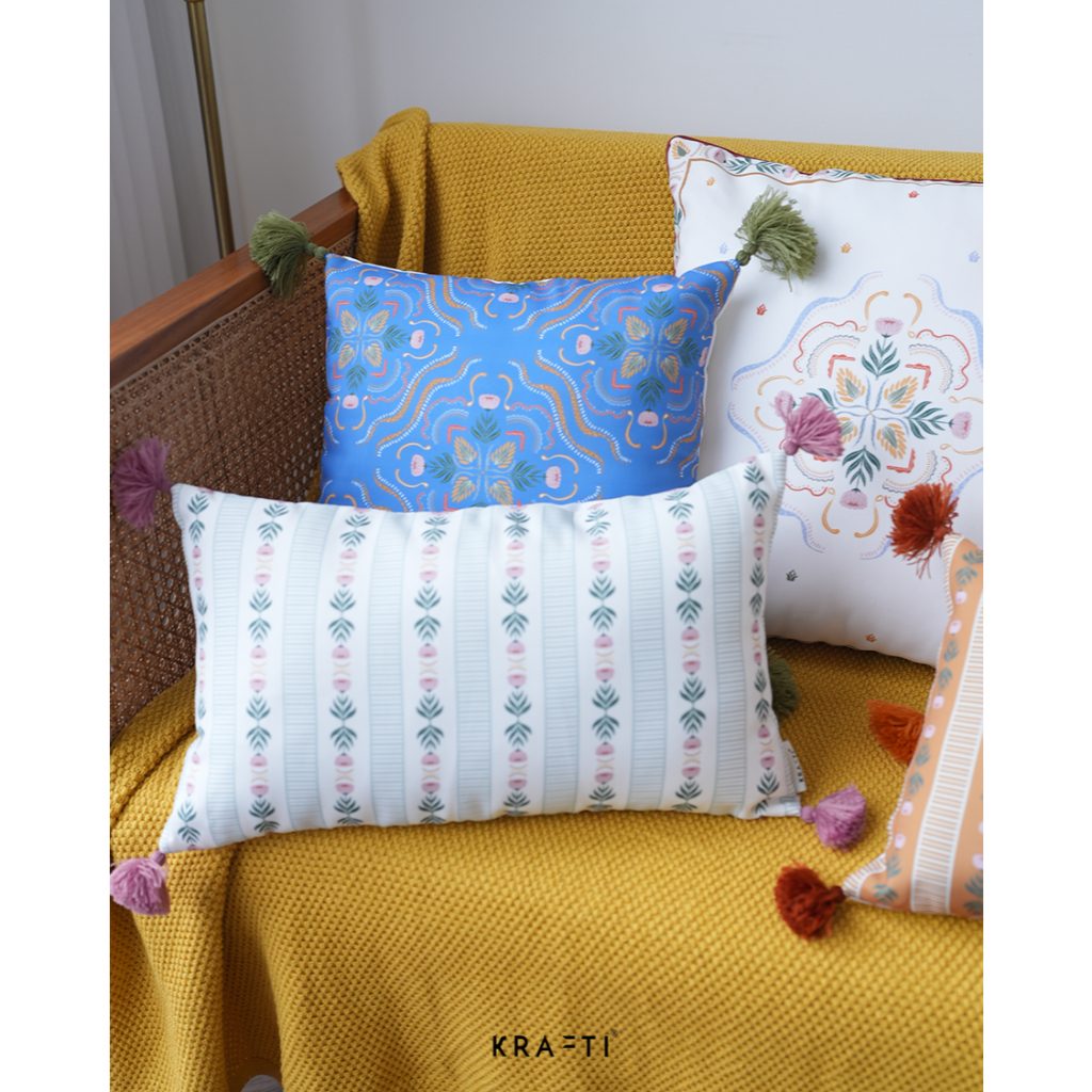 FLEURI SERIES / Bantal 40x40 / Bantal 50x50 / Bantal 30x50 / Bantal Sofa / Sarung Bantal Sofa / Bantal Tassel / Bantal Motif / Bantal Print