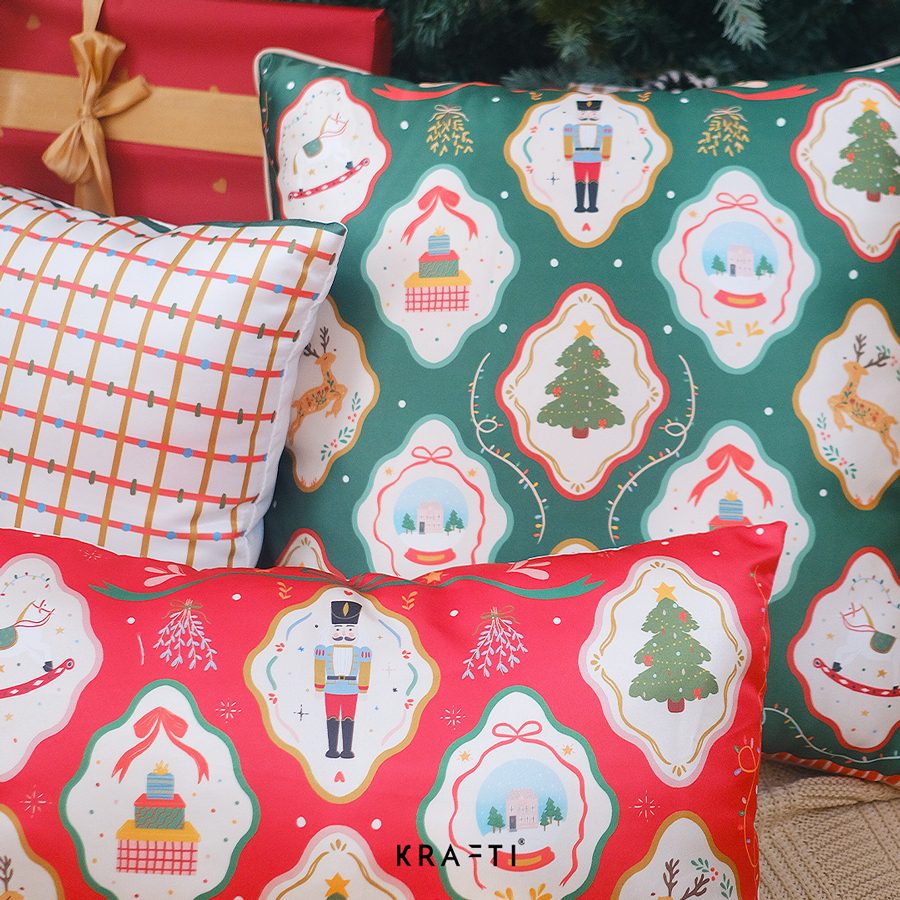 Bantal Natal / CHRISTMAS JOLLY SERIES / Bantal Sofa / Dekorasi Natal / Bantal 30x50 / Bantal 50x50 / Bantal 40x40 / Bantal Christmas