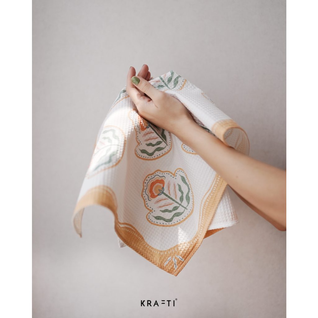 Krafti - Hand towel / Napkin Linen / Tea Towel / Lap Serbet / Lap Tangan