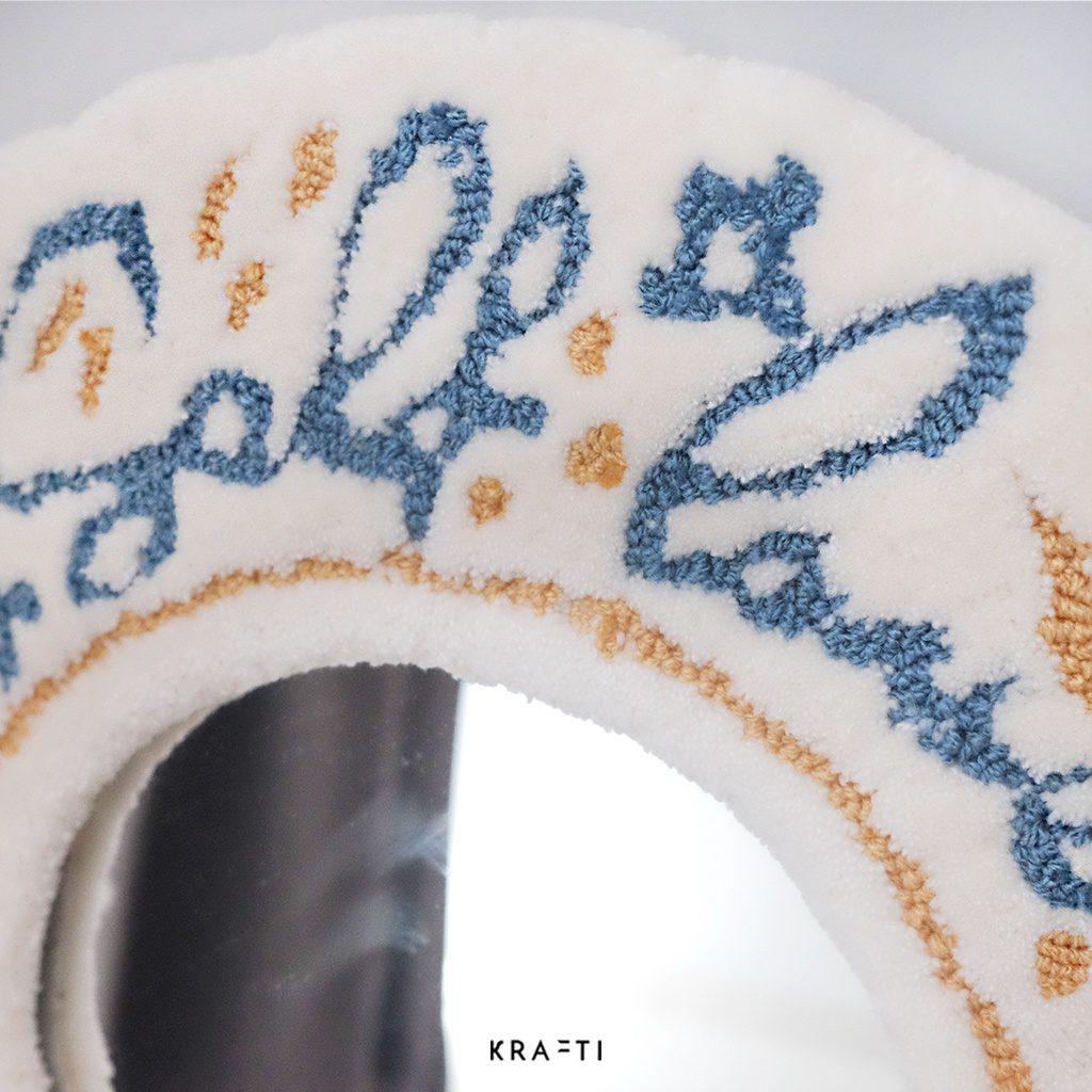 Cermin Estetik / Aesthetic Mirror / Cermin Aesthetic / punch needle / SELF LOVE / Cermin Tufted / Cermin Punch Needle