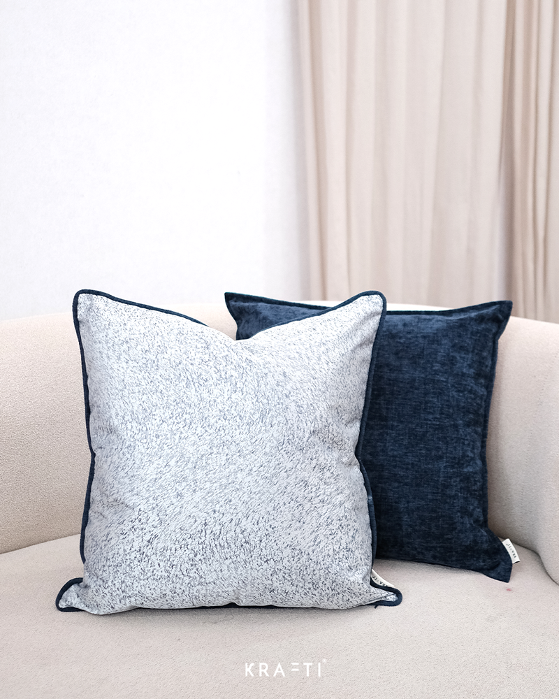 Wicker Navy Cushion