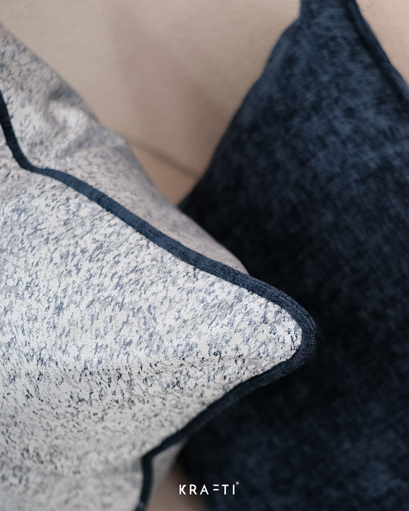 Wicker Navy Cushion