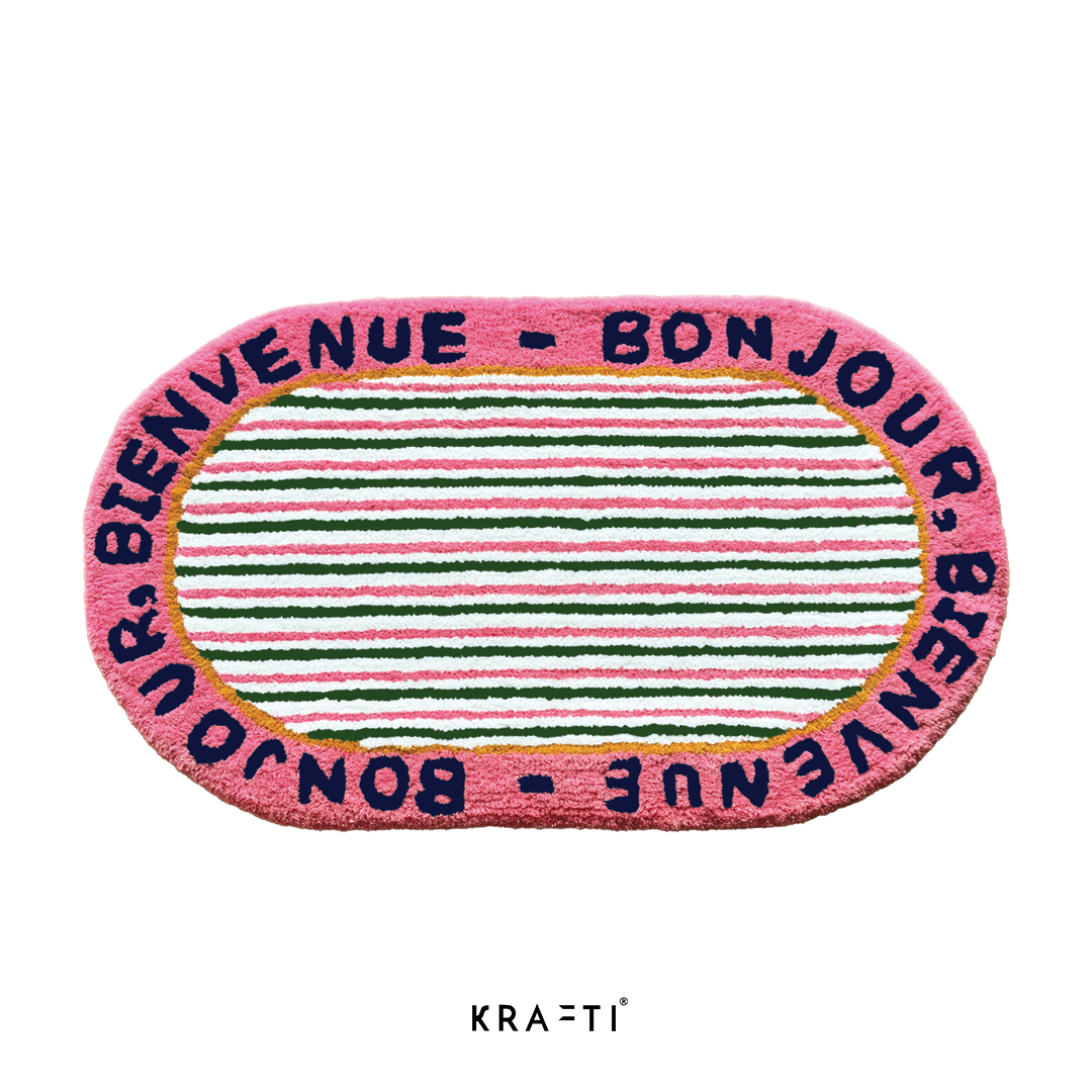 Bonjour Pink 40x70cm