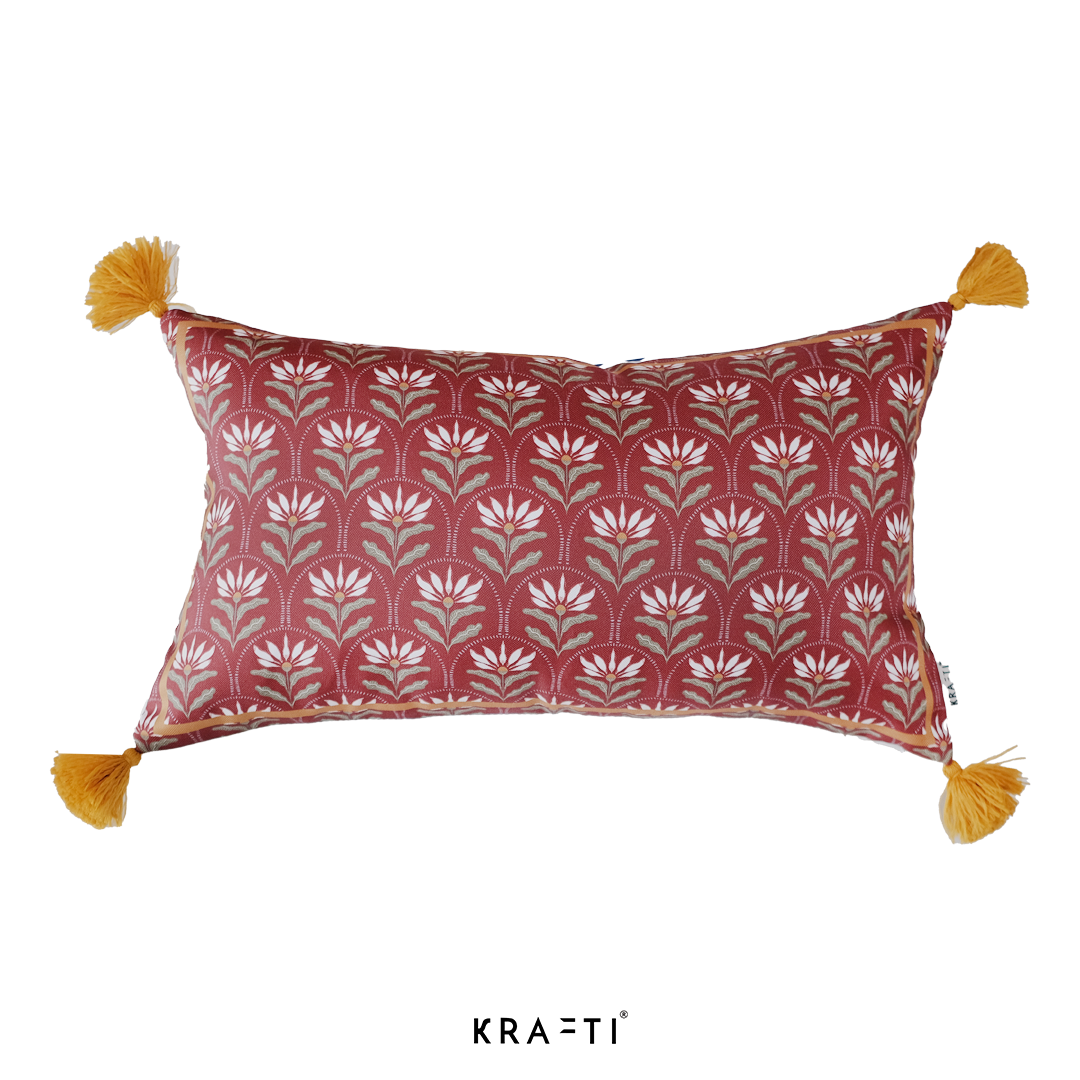 Flower Maroon 30x50